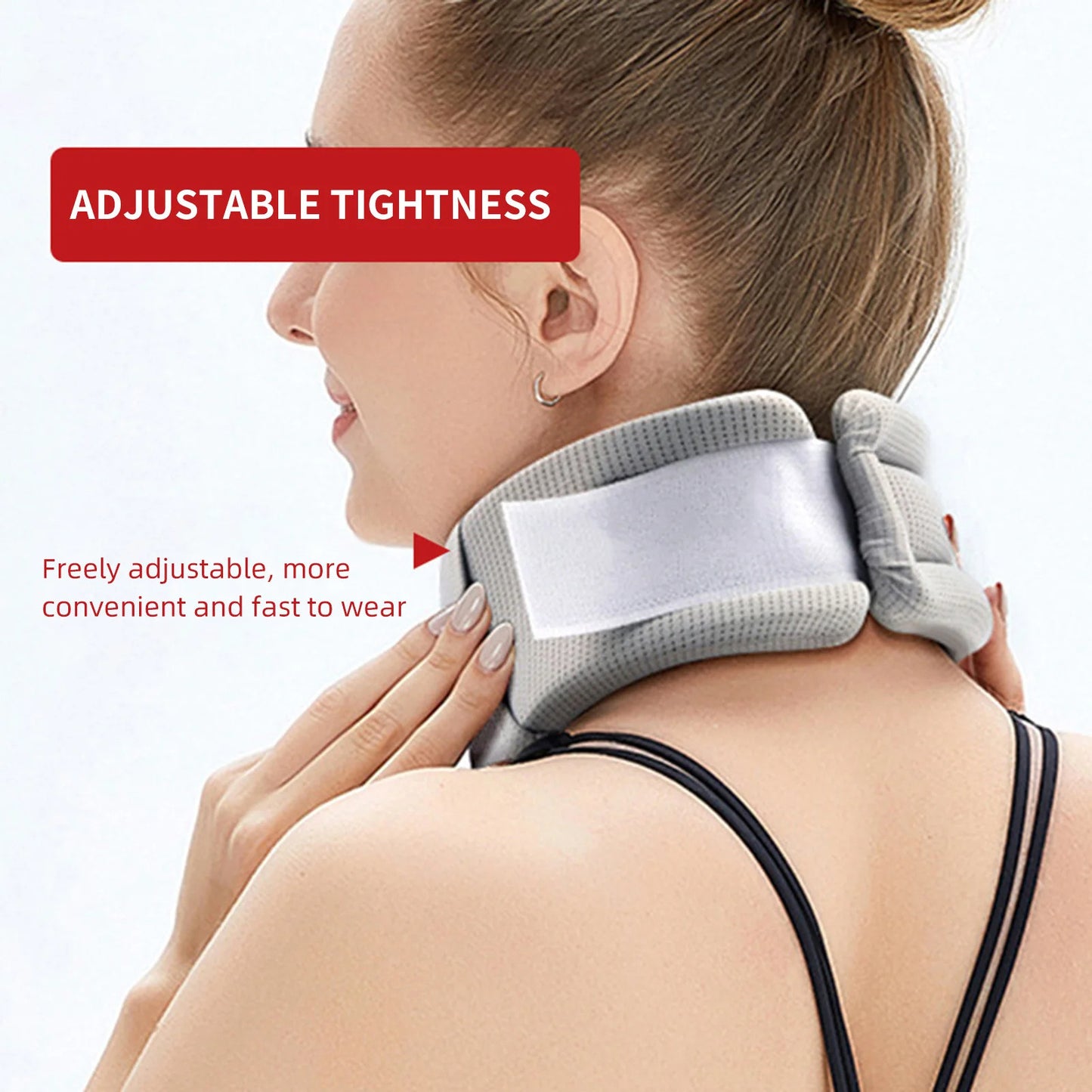 Neck Brace For Neck Pain And Support, Neck Support Brace, Adjustable Cervical Collar Soft Foam Neck Brace Support Adjustable Braces With Replacement Cover For Home School Office Travel