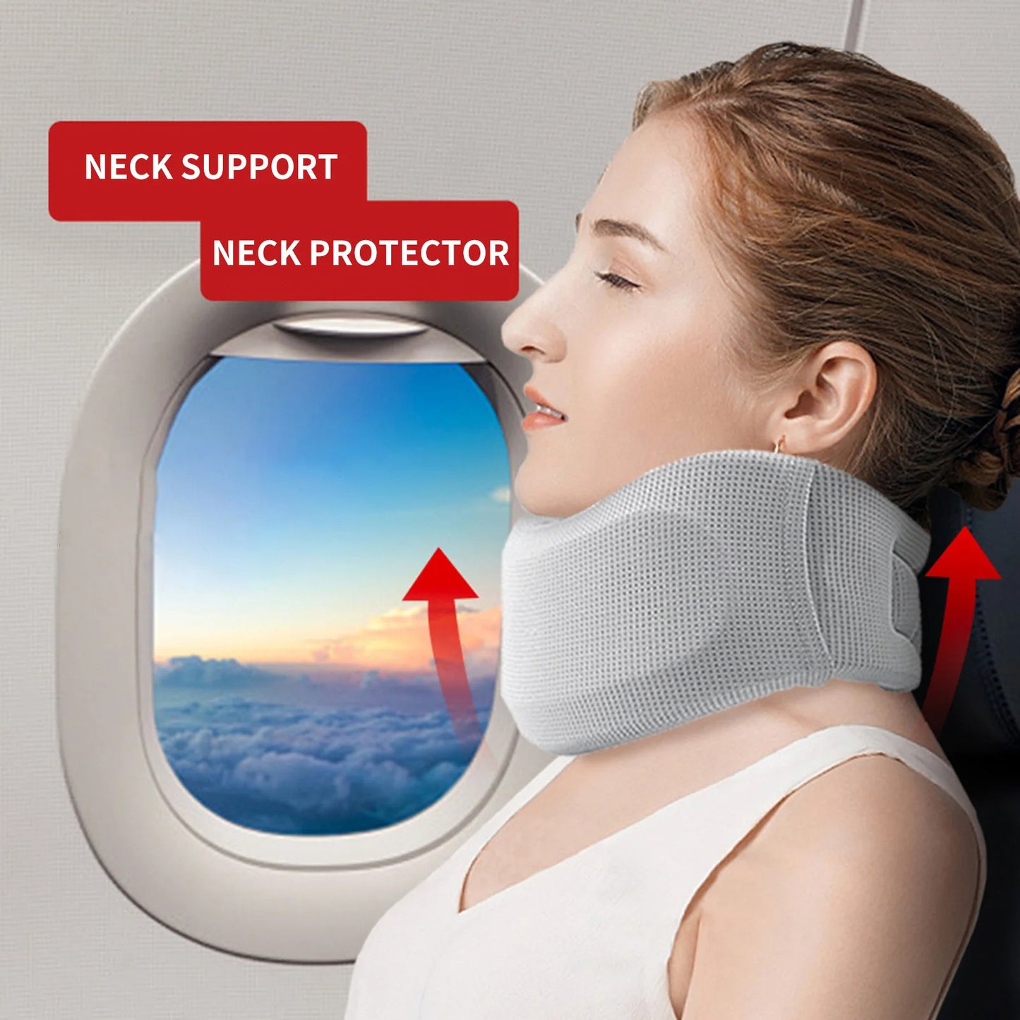 Neck Brace For Neck Pain And Support, Neck Support Brace, Adjustable Cervical Collar Soft Foam Neck Brace Support Adjustable Braces With Replacement Cover For Home School Office Travel